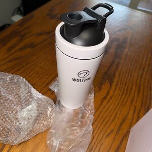 WOLFpak White Shaker Bottle